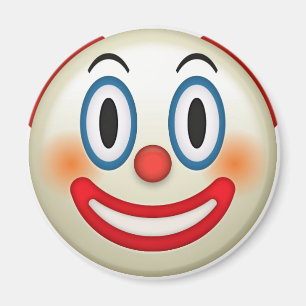 Imán Emoji de Payaso Loco