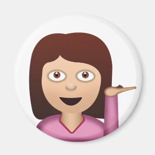 Imán Emoji de persona del servicio de información
