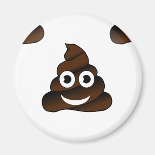 Imán emoji de poop divertida