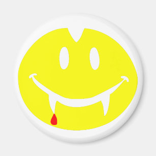 Imán emoji de vampiro dracula