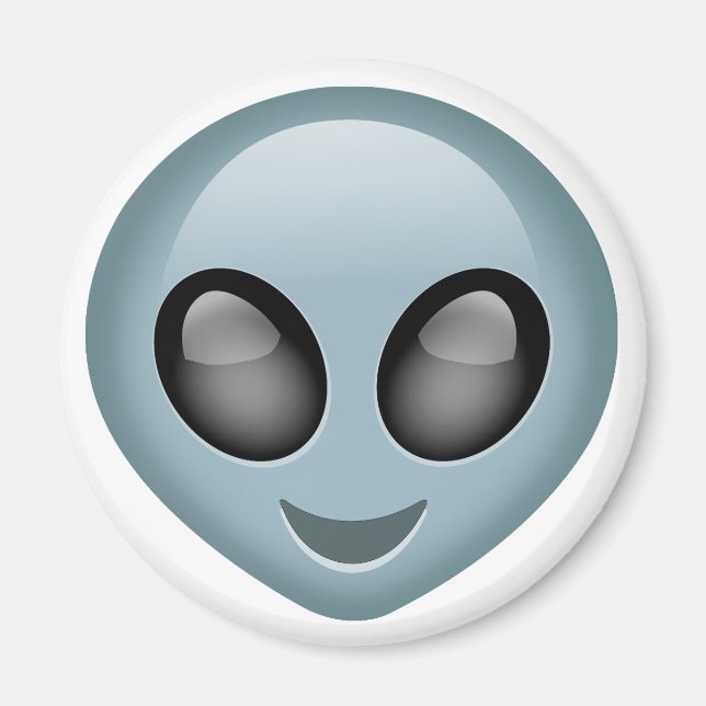 Imán Emoji extraterrestre (Frente)