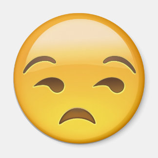 Imán Emoji facial sin gracia