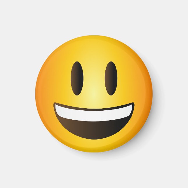 Imán Emoji feliz cara sonriente (Frente)