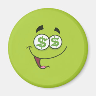 Imán Emoji feliz del dinero