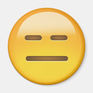 Imán Emoji inexpresiva de la cara