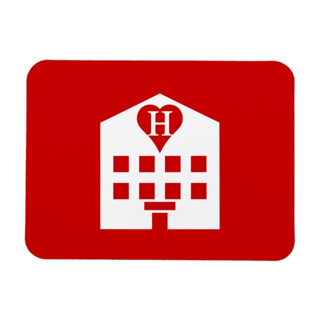 Imán Emoji japonesa del Love Hotel (Horizontal)