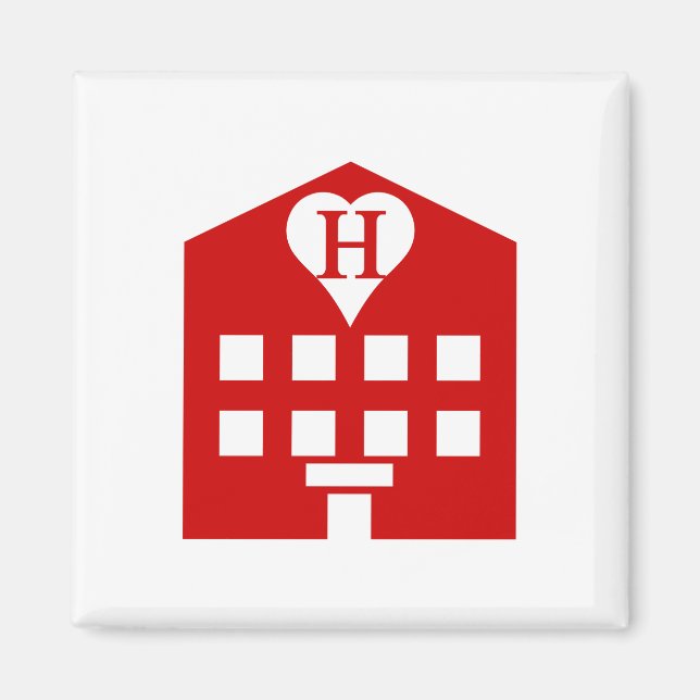 Imán Emoji japonesa del Love Hotel (Frente)