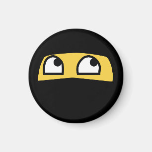 Imán Emoji linda y minúscula del guerrero del ninja