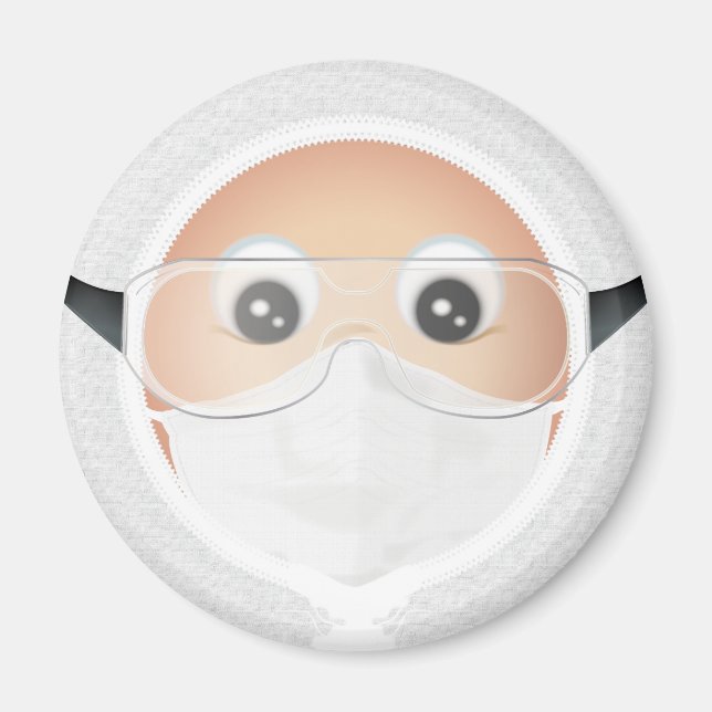 Imán Emoji médica (Frente)