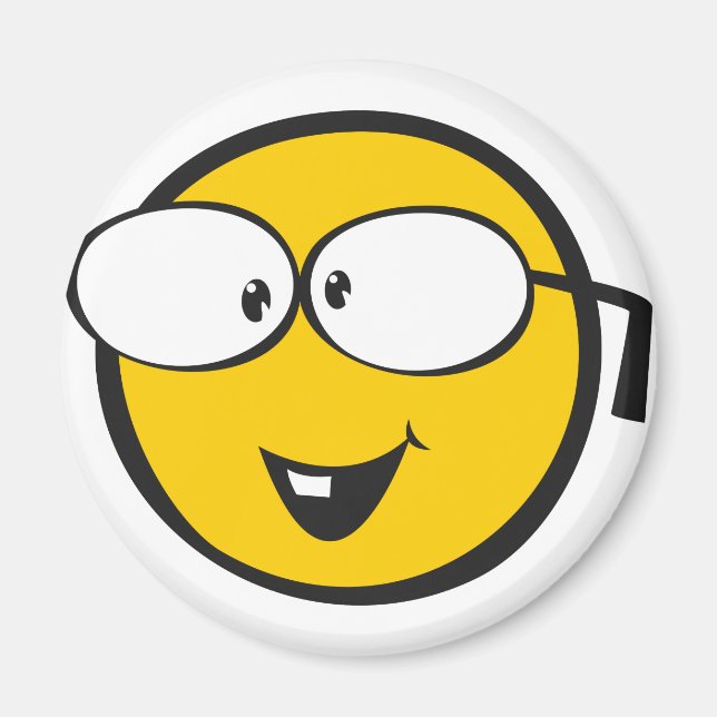 Imán Emoji Nerd (Frente)