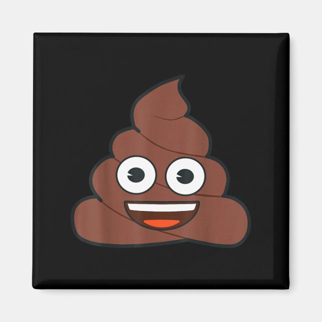 Imán Emoji Op Happy Yellow Smile Face  (Frente)