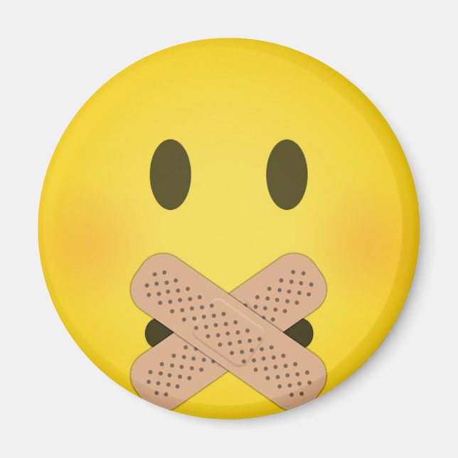 Imán Emoji Shh (Frente)