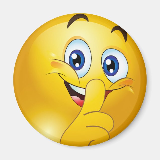 Imán Emoji Shh (Frente)