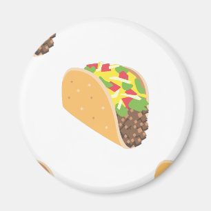 Imán emoji taco