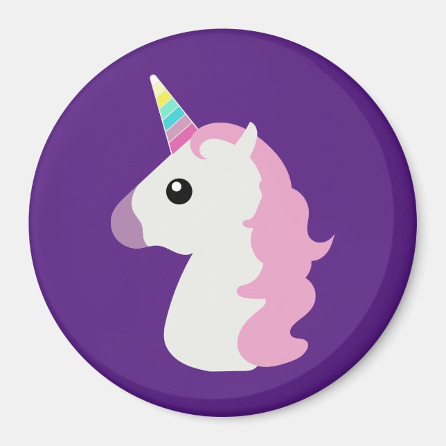 Imán Emoji Unicorn (Frente)