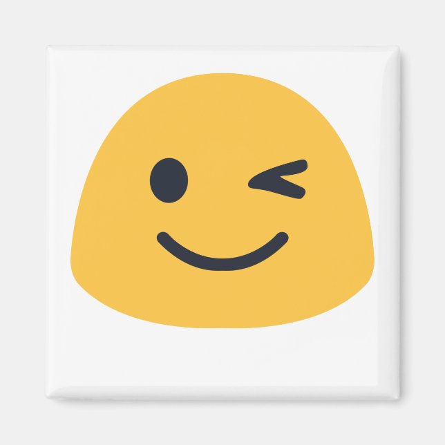 Imán Emoji Wink (Frente)