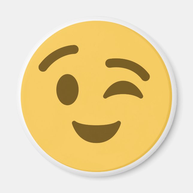 Imán Emoji Wink (Frente)
