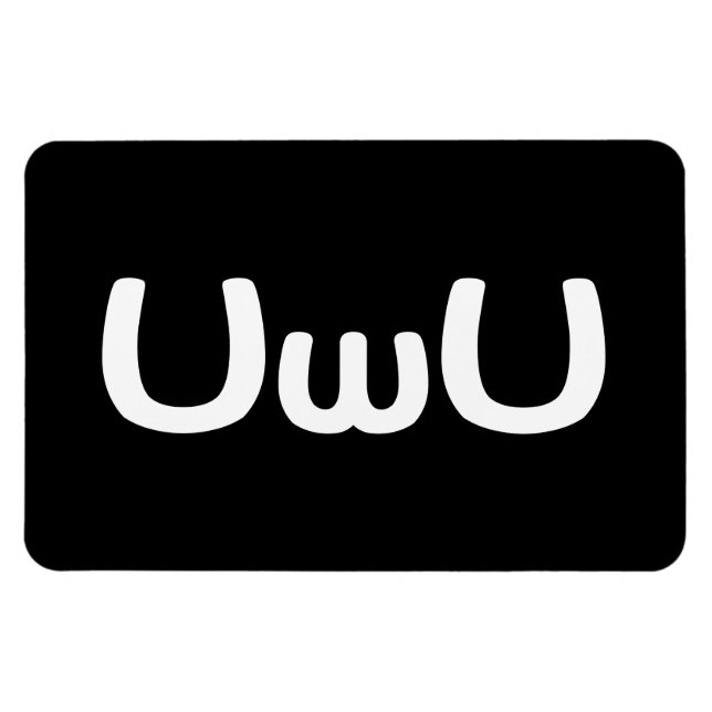 Imán Emoticon de Anime Face Feliz (Horizontal)