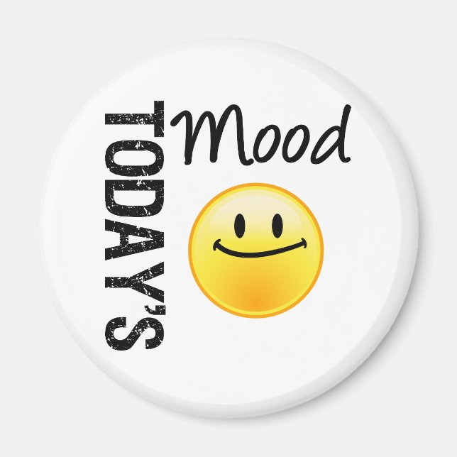 Imán Emoticón de humor de hoy satírico (Frente)