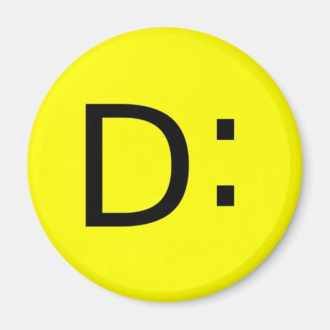 Imán Emoticon impactado (Frente)