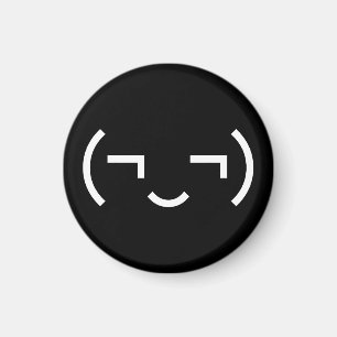 Imán Emoticon smug (‿) Kaomoji japonés