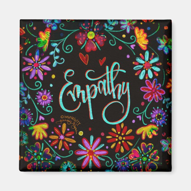 Imán Empathy Floral Trendy ONE WORD Inespirivitalidad (Frente)