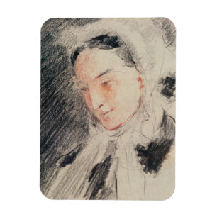 Imán Emperatriz Eugénie (tiza negra y roja)