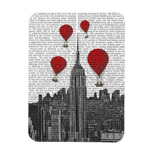 Imán Empire State Building y Red Hot Air Balloons