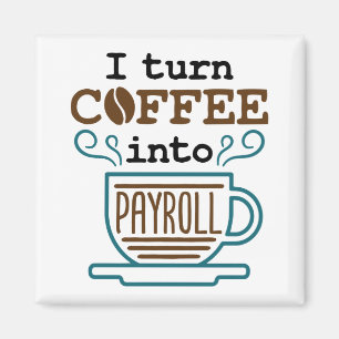 Imán Empleado De Nóminas Que Convierto El Café En Nómin