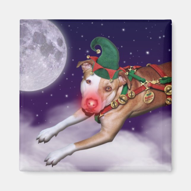 Imán Empleado del mes de Santa Claus (Frente)