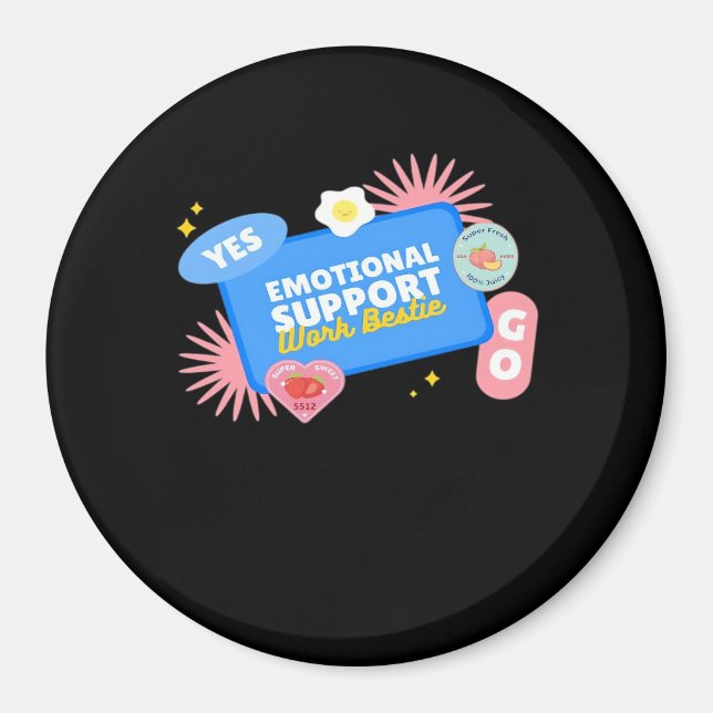 Imán Empleador de trabajo de ayuda emocional - regalo d (Frente)