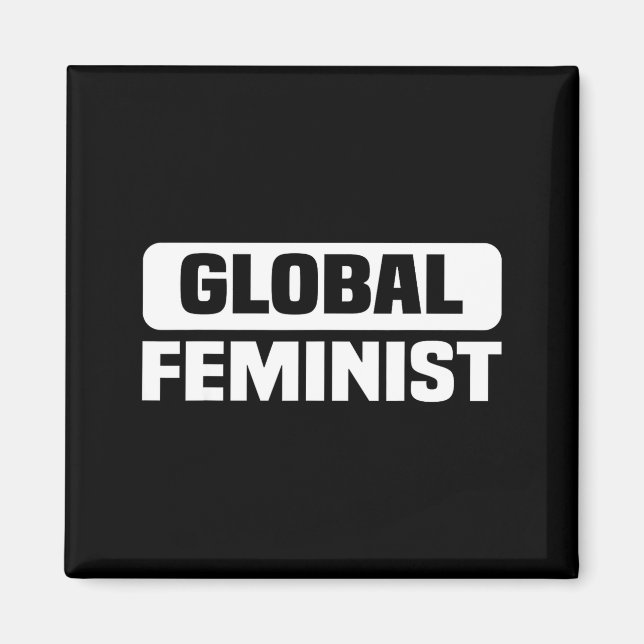 Imán Empoderamiento de Igualdad Feminista Global para M (Frente)