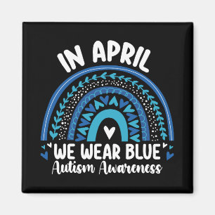 Imán En abril llevamos azul conciencia del autismo arco