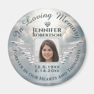 Imán En amor de la memoria Foto Plata