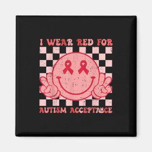 Imán En Cambio, Me Pongo Rojo Por Autismo-Aceptación Gr