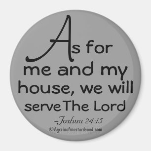 Imán En cuanto a mí y a mi casa Cita de la Biblia