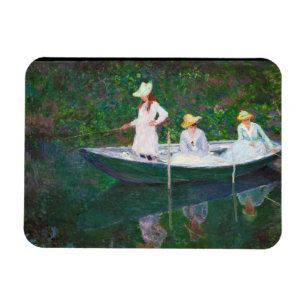 Imán En el barco noruego en Giverny Claude Monet