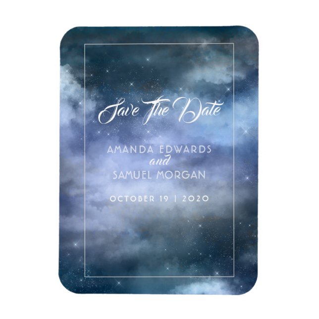 Imán En el Boda Nueve en la Nube (Vertical)