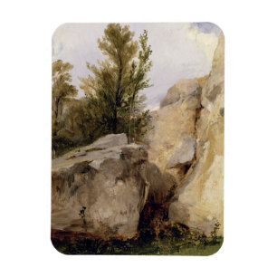 Imán En el bosque de Fontainebleau, c.1825 (el aceite