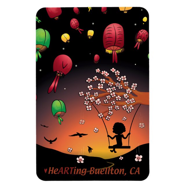 Imán - En el flujo (Vertical)