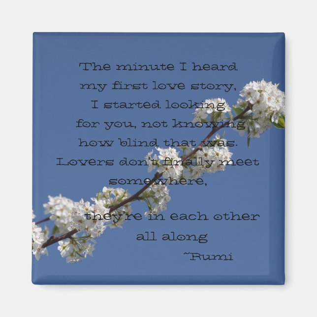 Imán En el minuto que oí mi primera historia de amor (Frente)