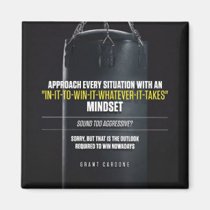 Imán En él para ganarlo modo de pensar - entrenamiento