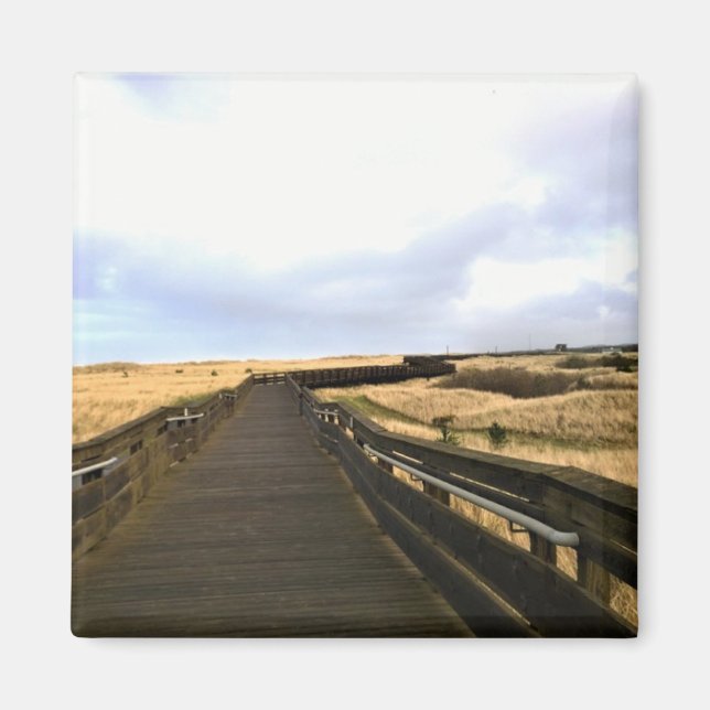 Imán En el paseo marítimo, Long Beach, Washington (Frente)