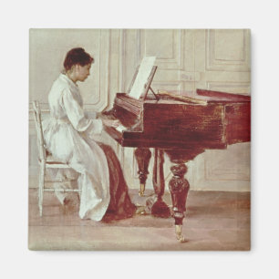 Imán En el piano, 1887 (aceite en lona)