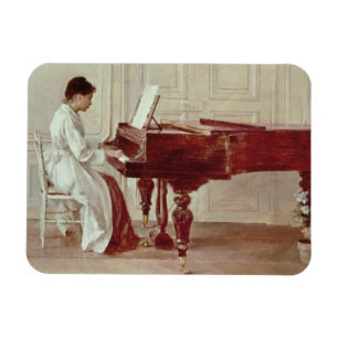 Imán En el piano, 1887 (aceite en lona)
