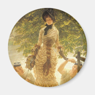 Imán En el Thames de James Tissot, realismo del vintage