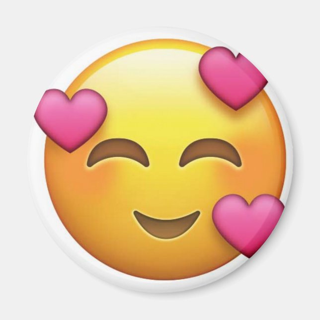 Imán En emoji de amor (Frente)