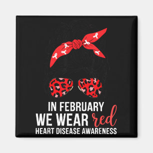 Imán En Febrero Nosotros Llevamos Rojo Chd Conciencia D