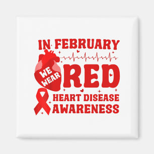 Imán En Febrero Nosotros Llevamos Rojo Conciencia de la
