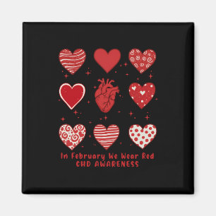 Imán En Febrero Usamos Red Chd Awareness Heart Diseas